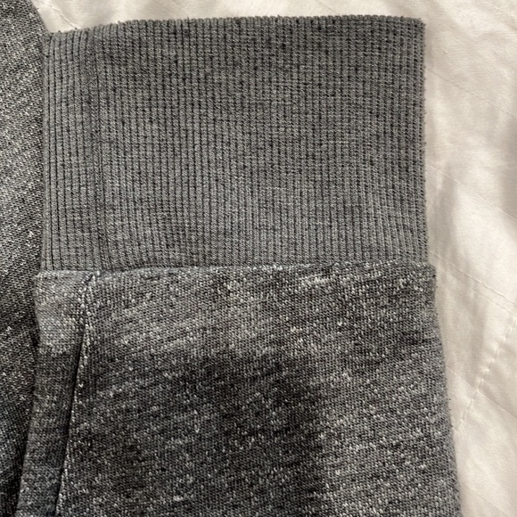 Armani Exchange zipper sweatshirt snap close pockets gray and black size M - Picture 6 of 12